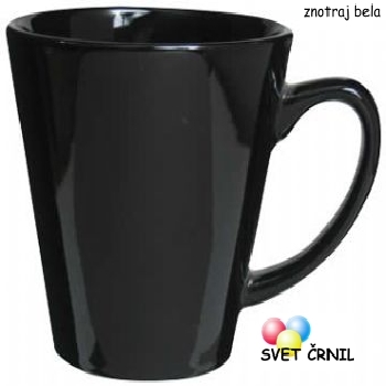 Termokromatska konična skodelica 350mL (12 OZ) - Črna